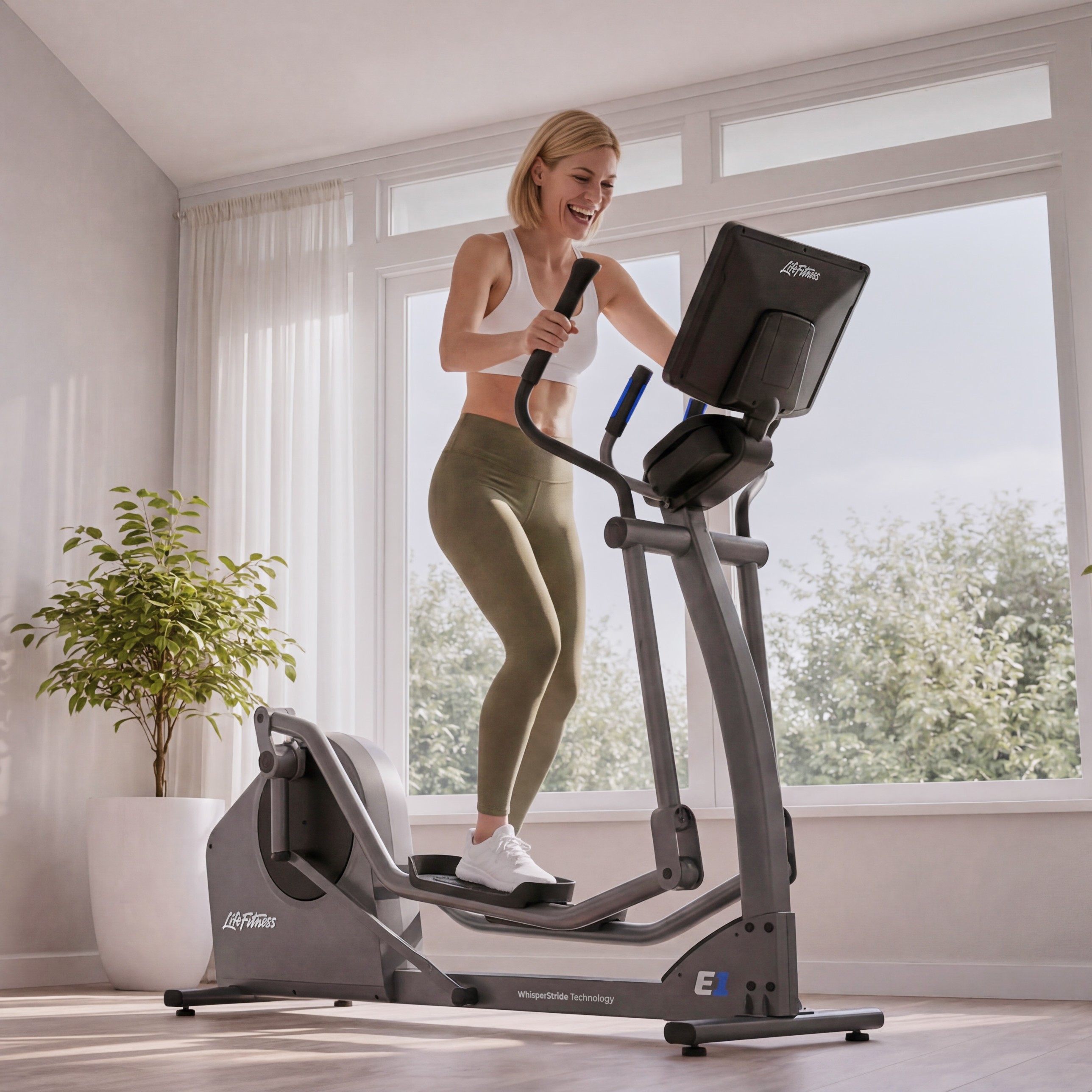 E1 Crosstrainer mit Track Connect 2.0 Konsole