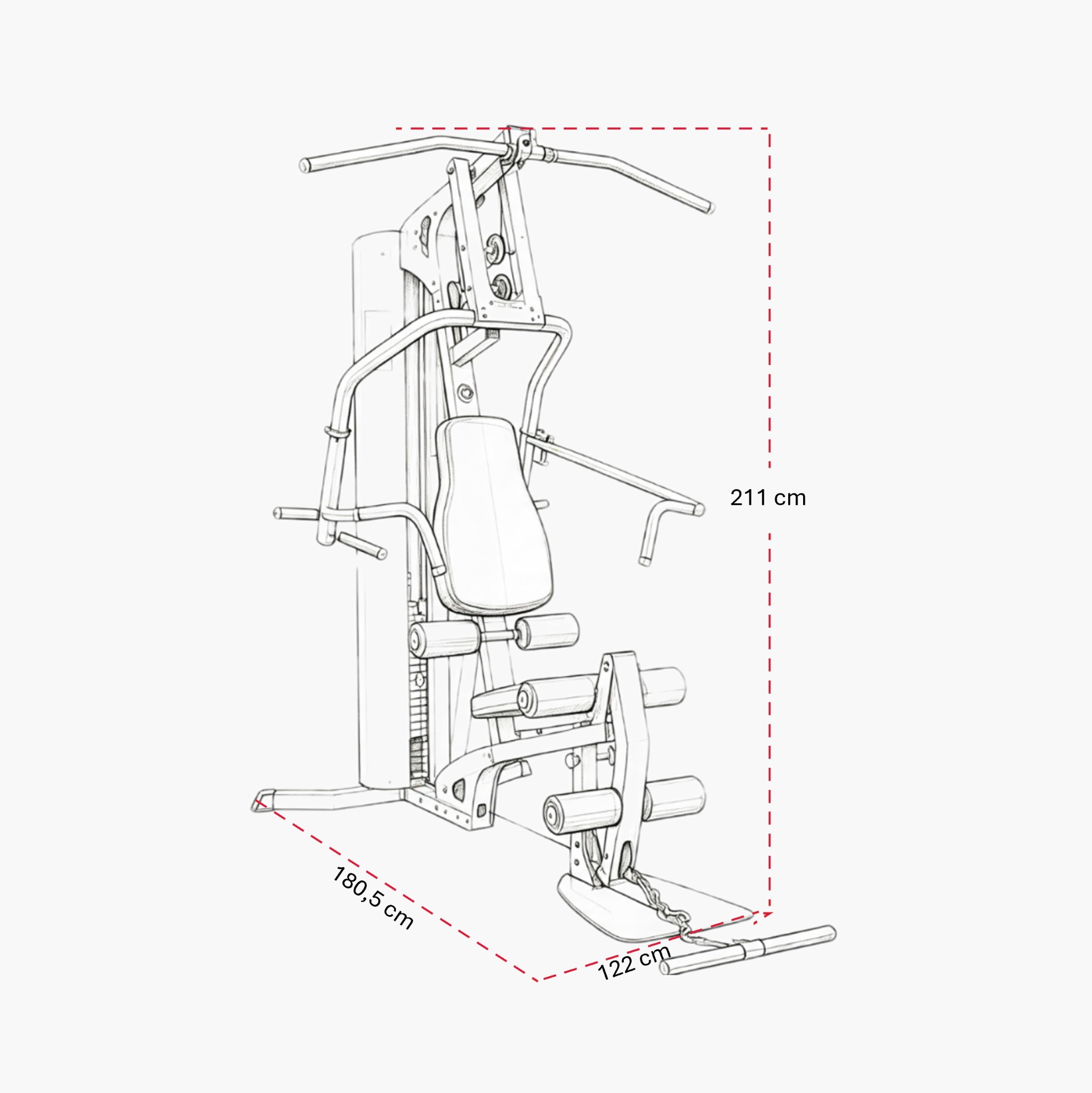 G2 Kraftstation ohne Beinpresse