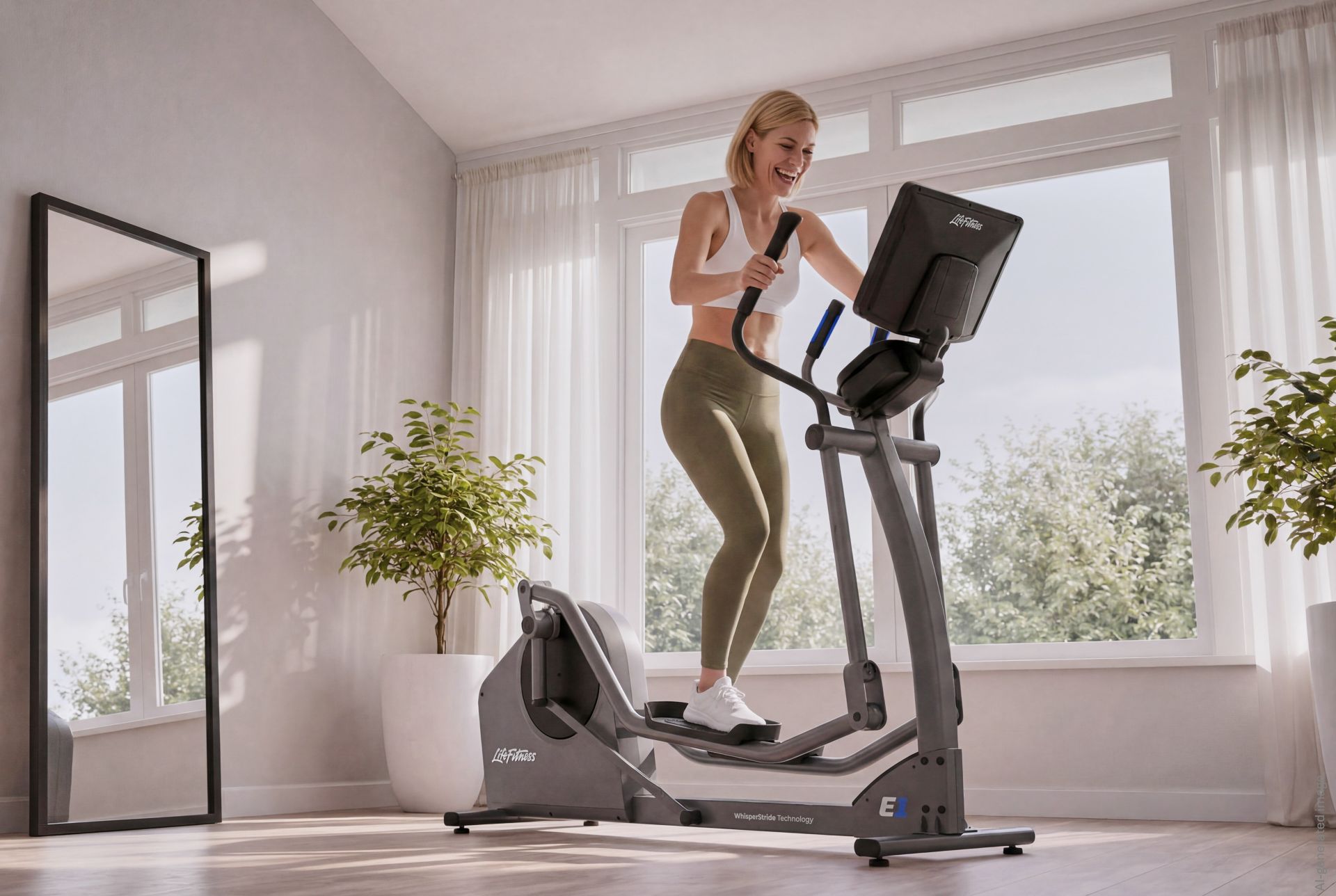 E1 Crosstrainer mit Track Connect 2.0 Konsole