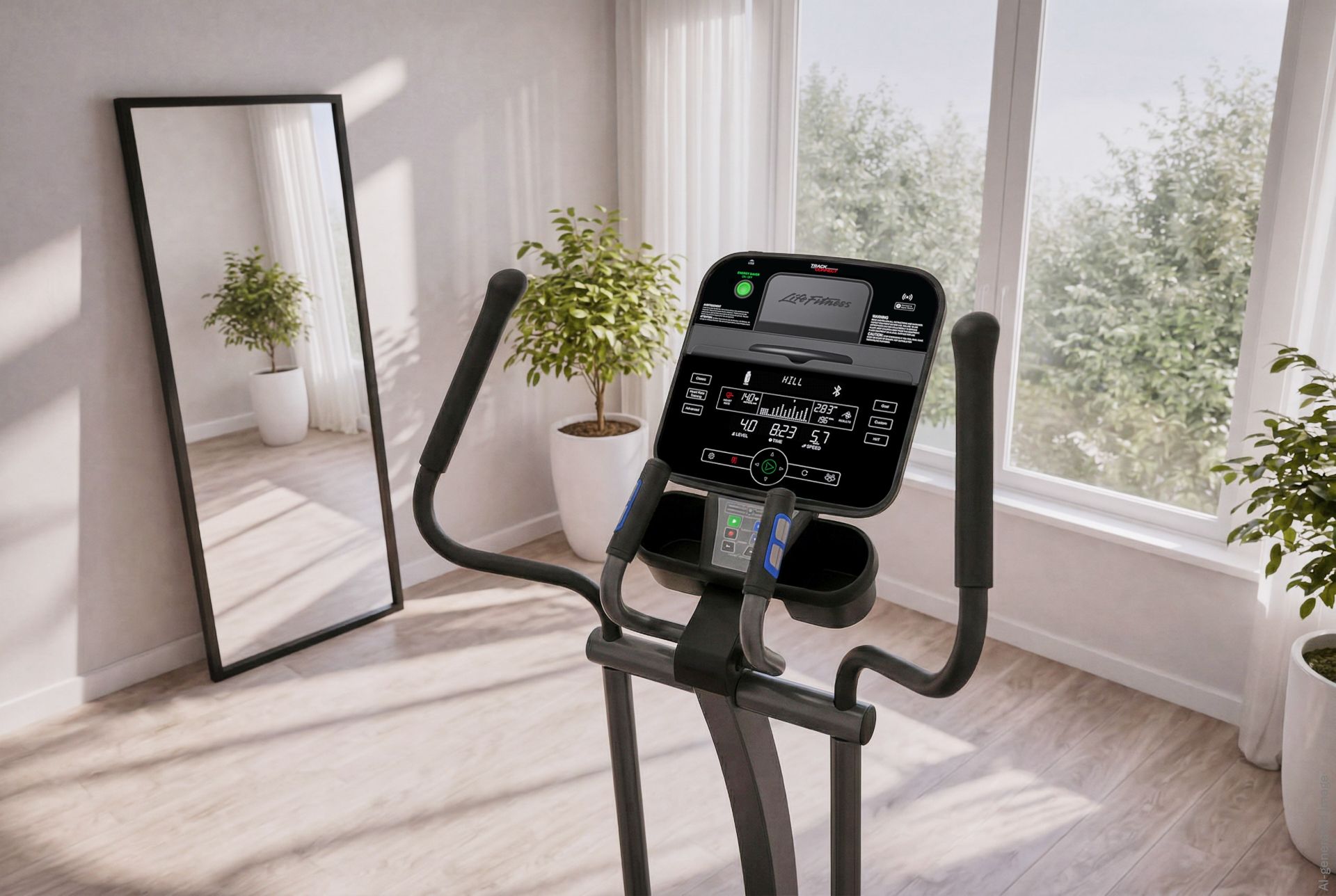 E1 Crosstrainer mit Track Connect 2.0 Konsole