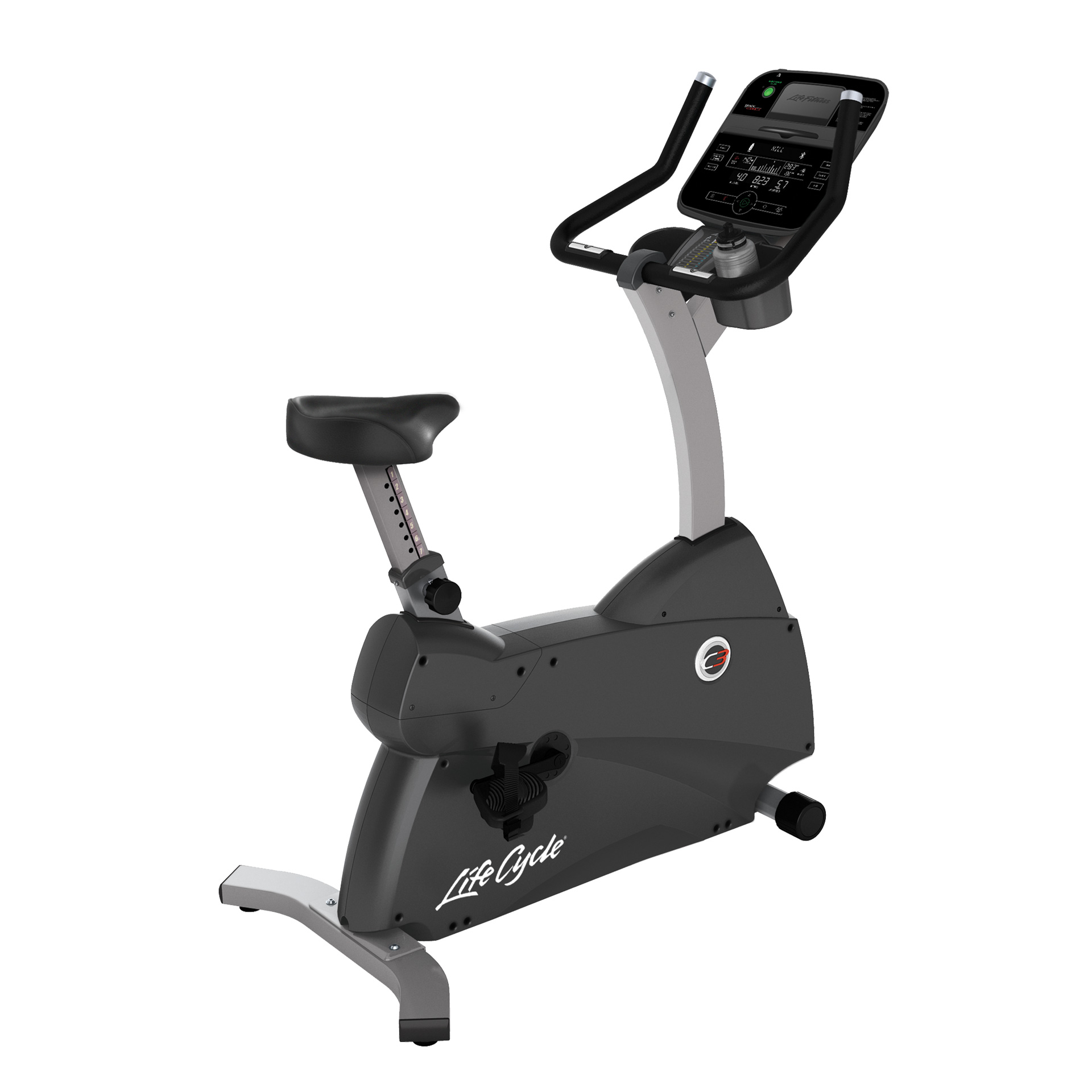 C3 Upright Bike mit Track Connect 2.0 Konsole