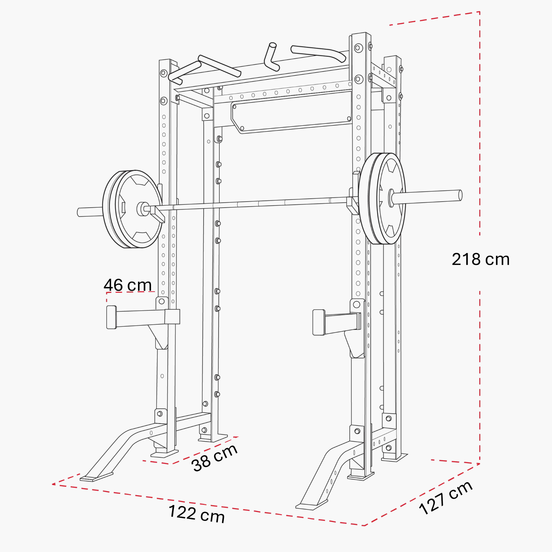 HD Athletic NX Half Rack