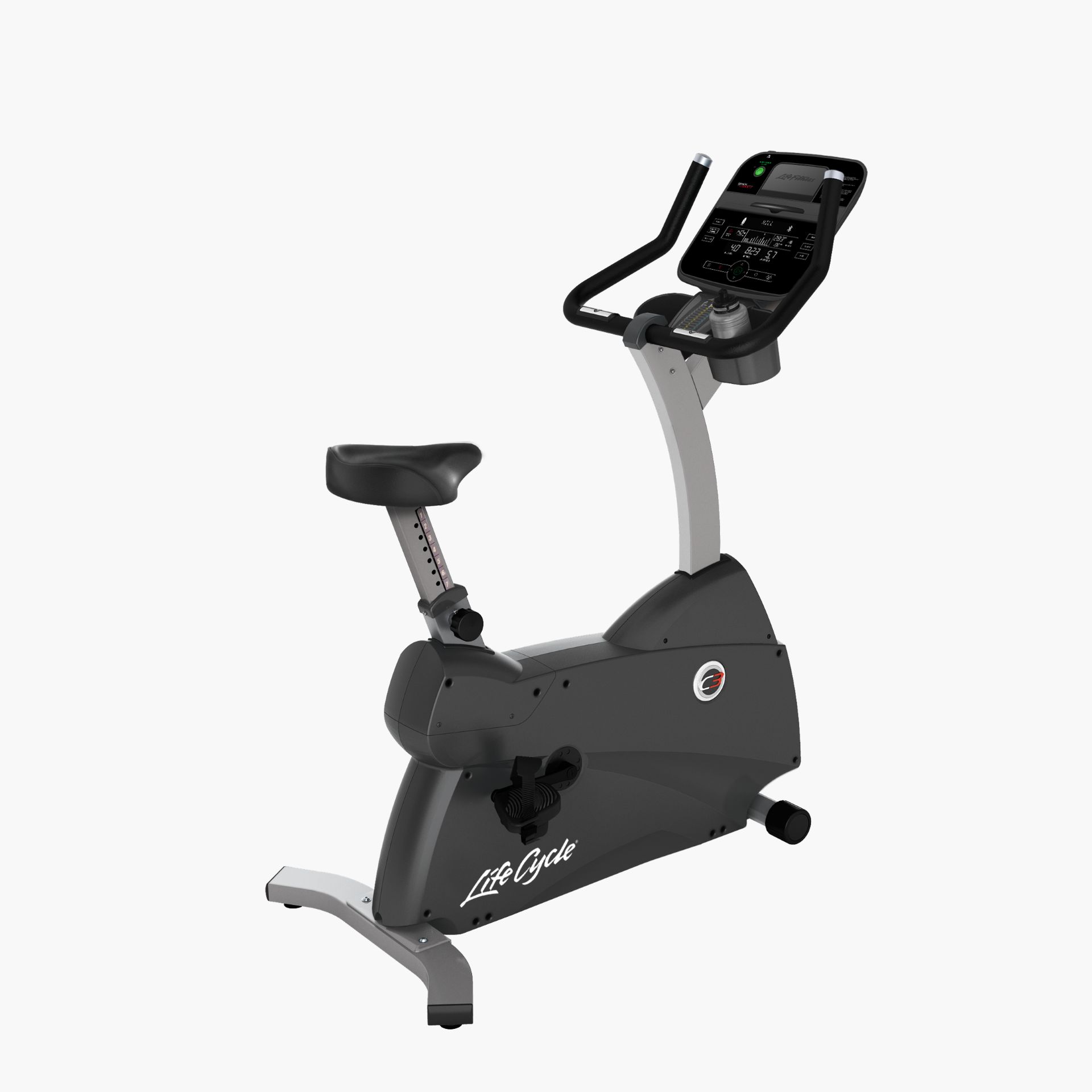 C3 Upright Bike mit Track Connect 2.0 Konsole