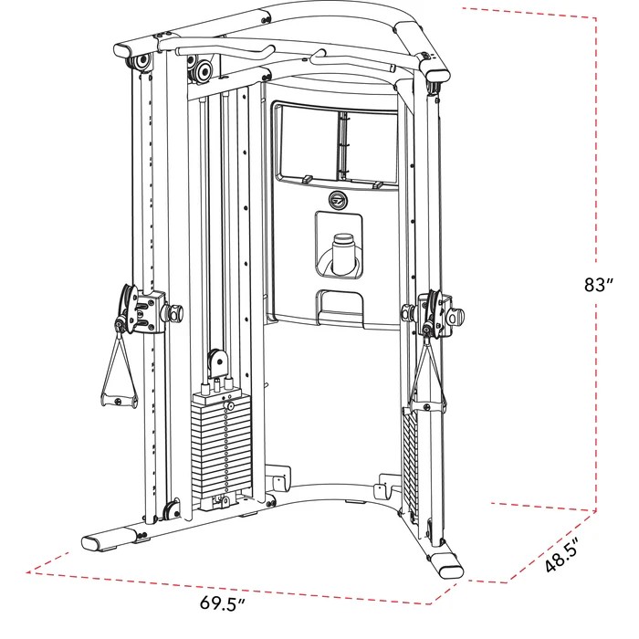 G7 Kraftstation mit Trainingsbank (Bank einzeln)